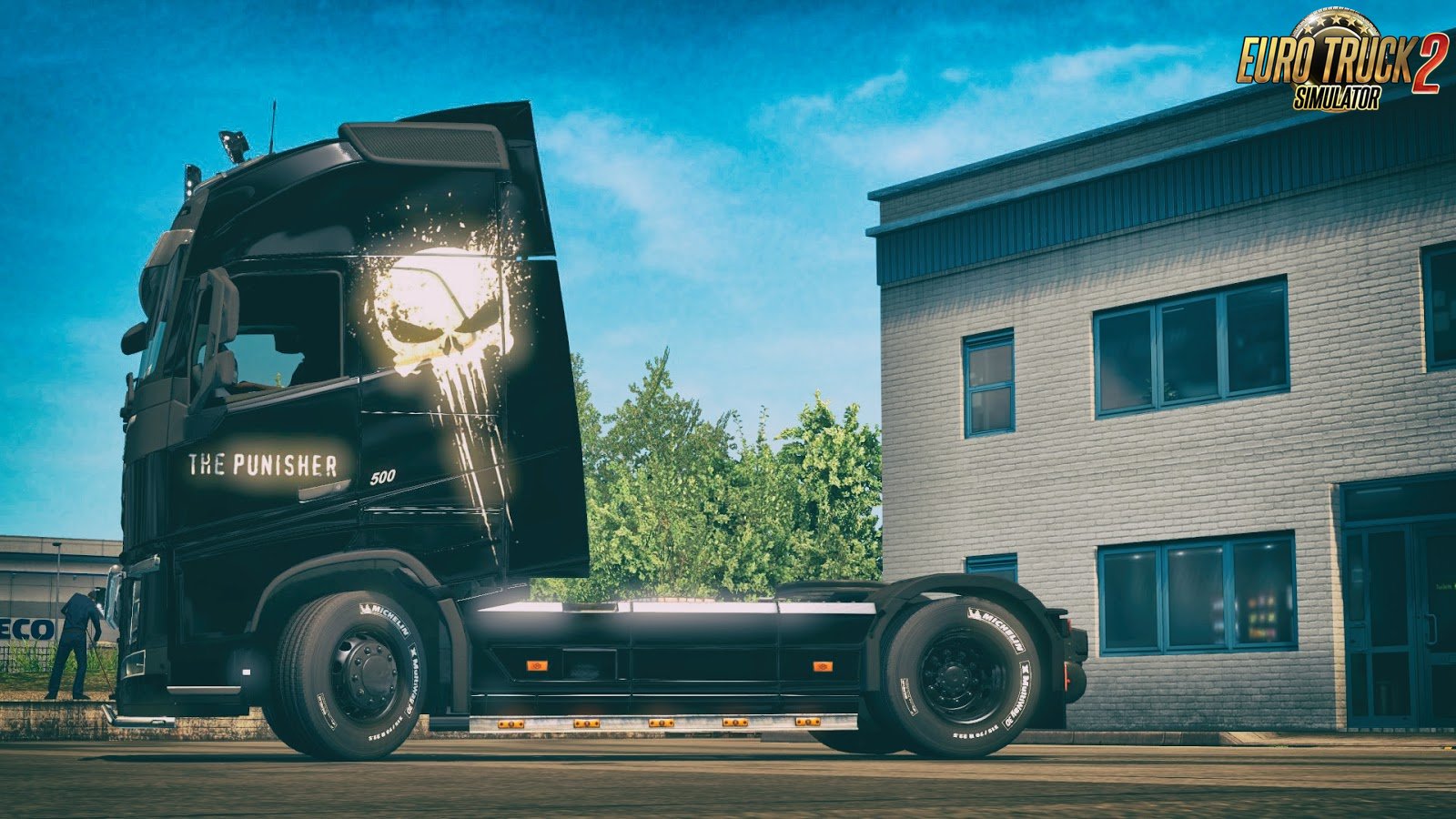 The Punisher Skin for Volvo FH 2012 v1.0 by DafDriver (1.28.x)