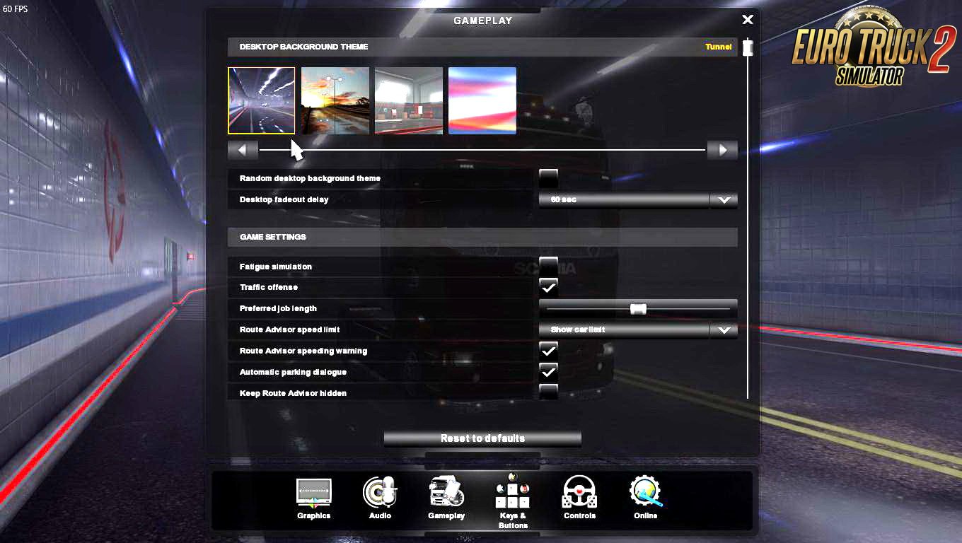 Tunnel Background Option for ETS2 v1.0 (1.28.x)