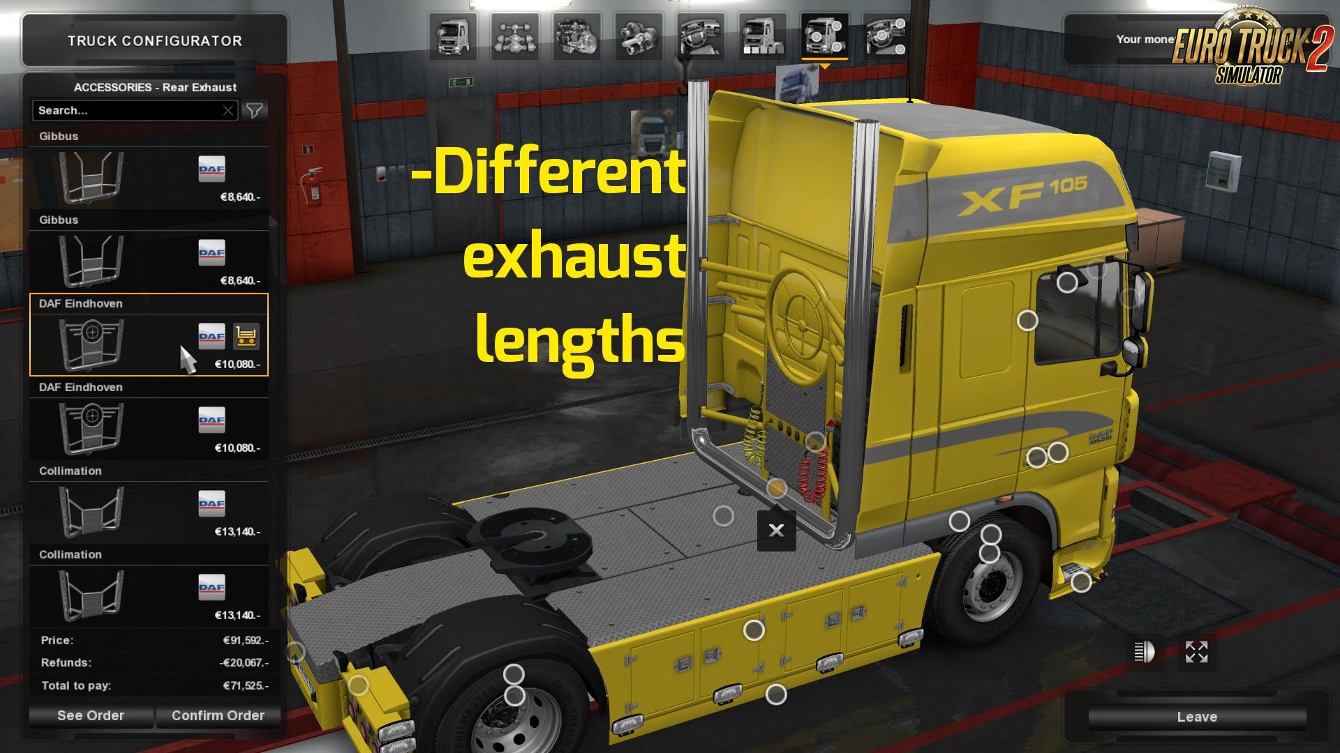 DAF Tuning Pack Light Addon - MP compatible