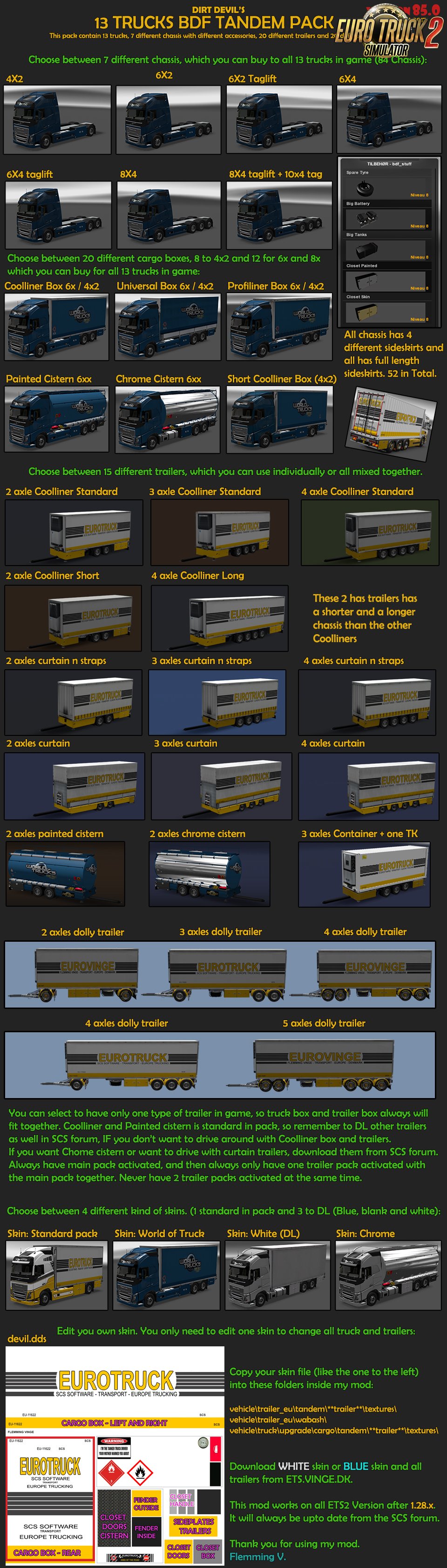BDF Tandem Truck Pack v85.2 [1.28.x]