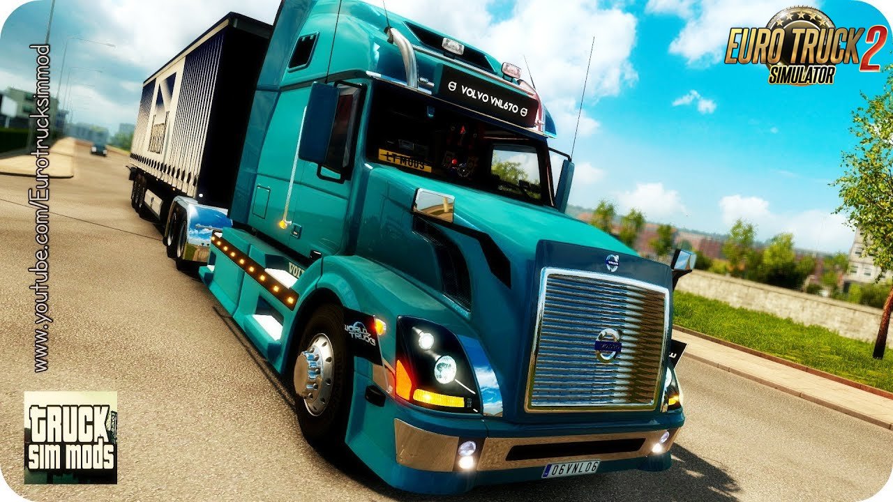 Volvo VNL670 v1.5.3 by Aradeth (1.28.x) - Euro Truck Simulator 2