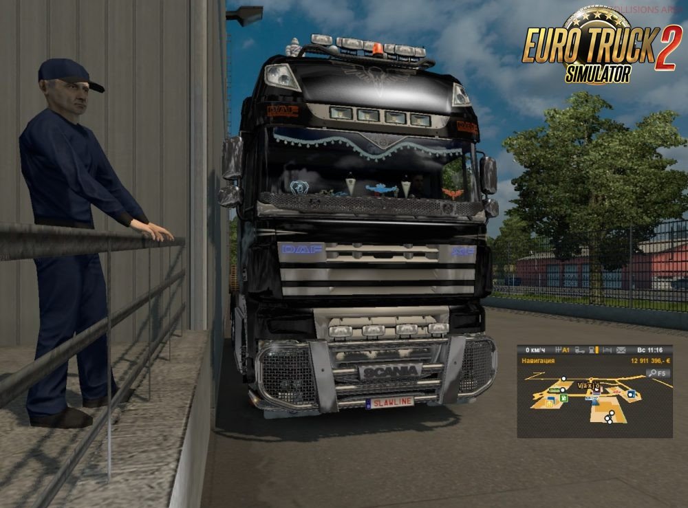Hybrid DAF XF 105 and Scania V8 MP [1.28.x]
