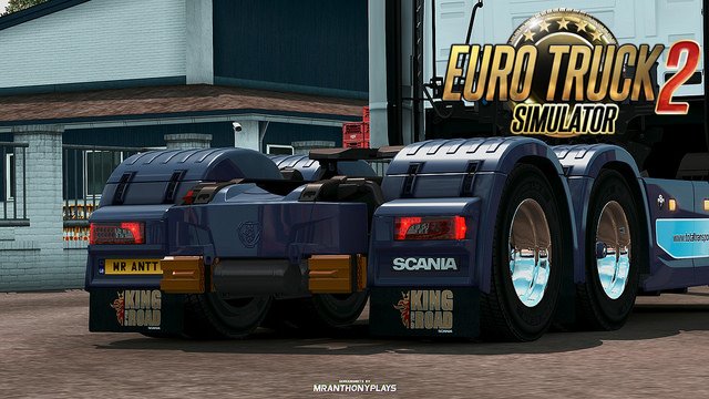 "King of the Road" Mudflaps for Scania S and R 2016