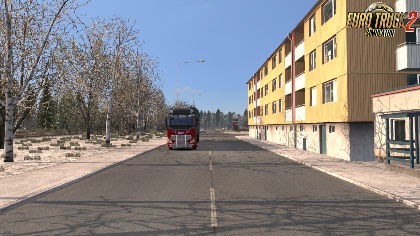 Winter addon for Realistic Graphics Mod v0.8 in Ets2