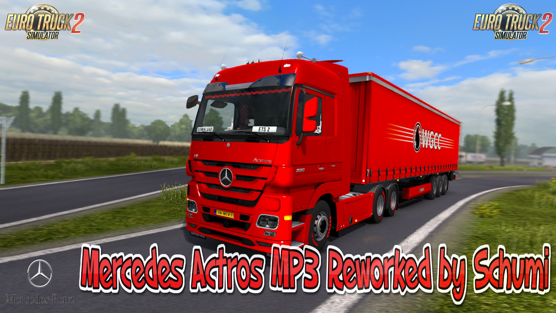 Mercedes Actros MP3 Reworked v2.6 by Schumi (1.32.x) for ETS2