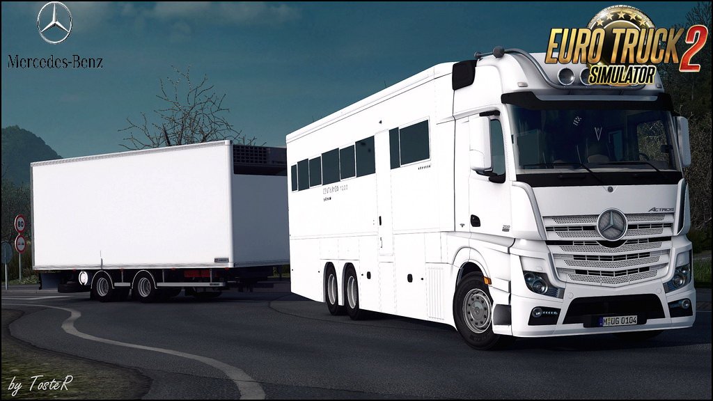 Mercedes Benz MP4 Actros Motorhome v1.0 (1.30.x)