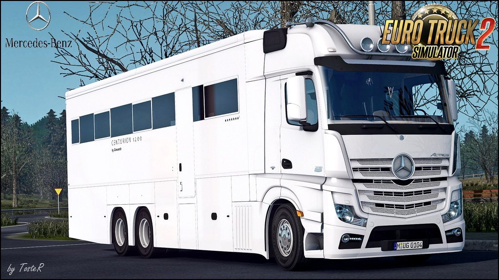 Mercedes Benz MP4 Actros Motorhome v1.0 (1.30.x)