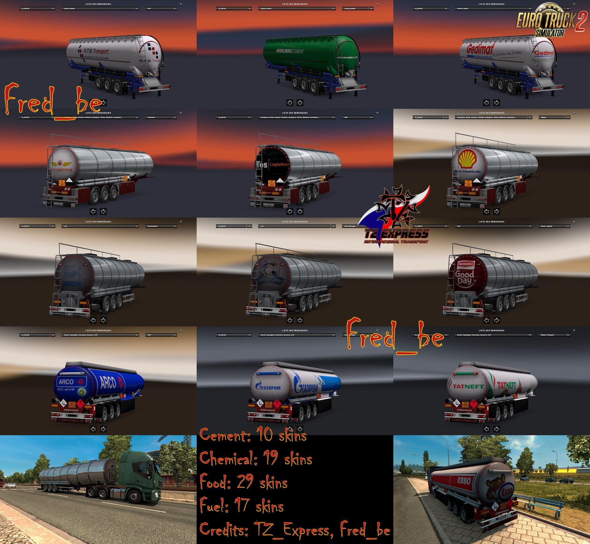 Trailer Pack v1.30 [259 Skins] for Ets2