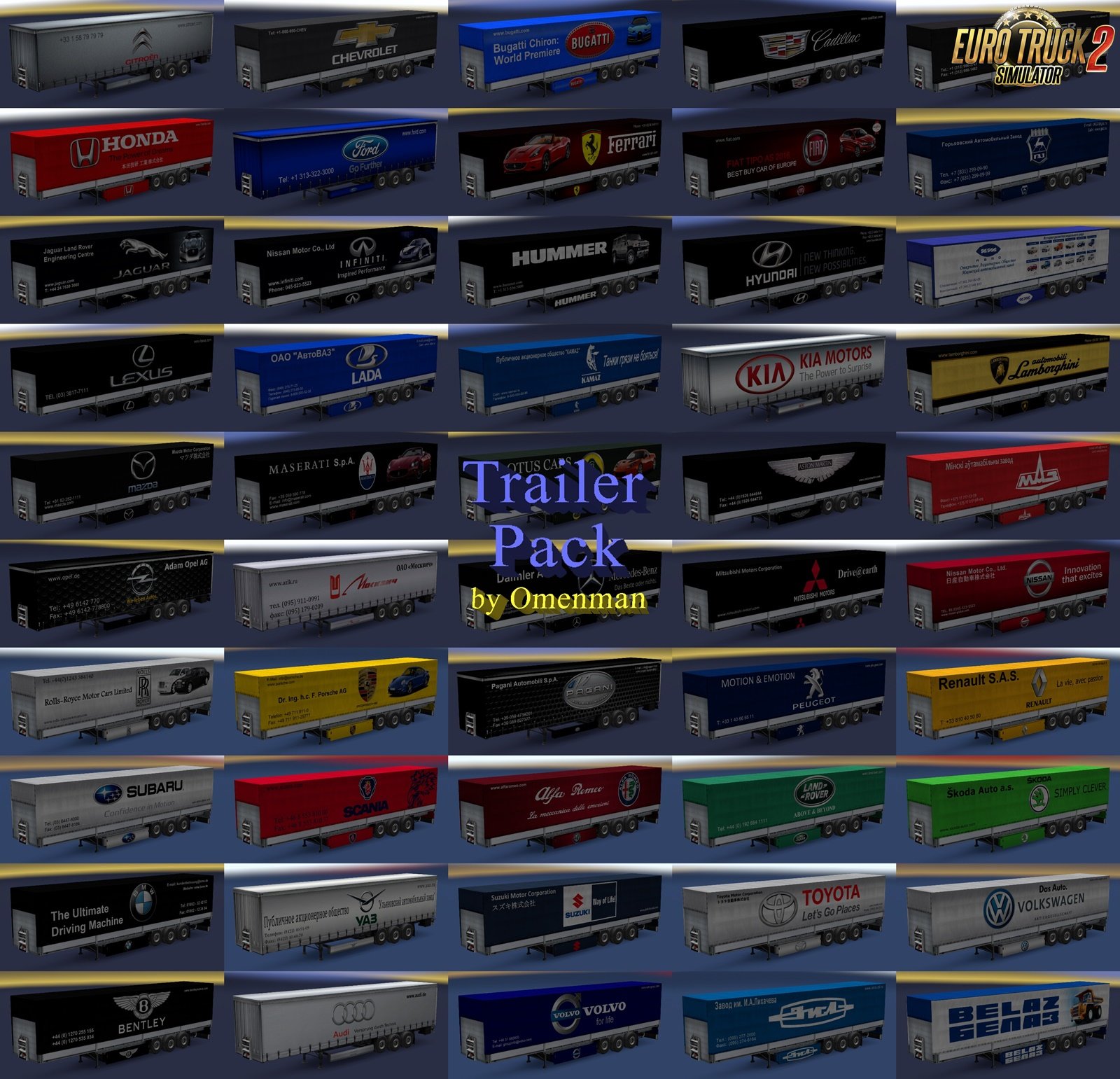 Trailer Pack Cars v2.0 by Omenman