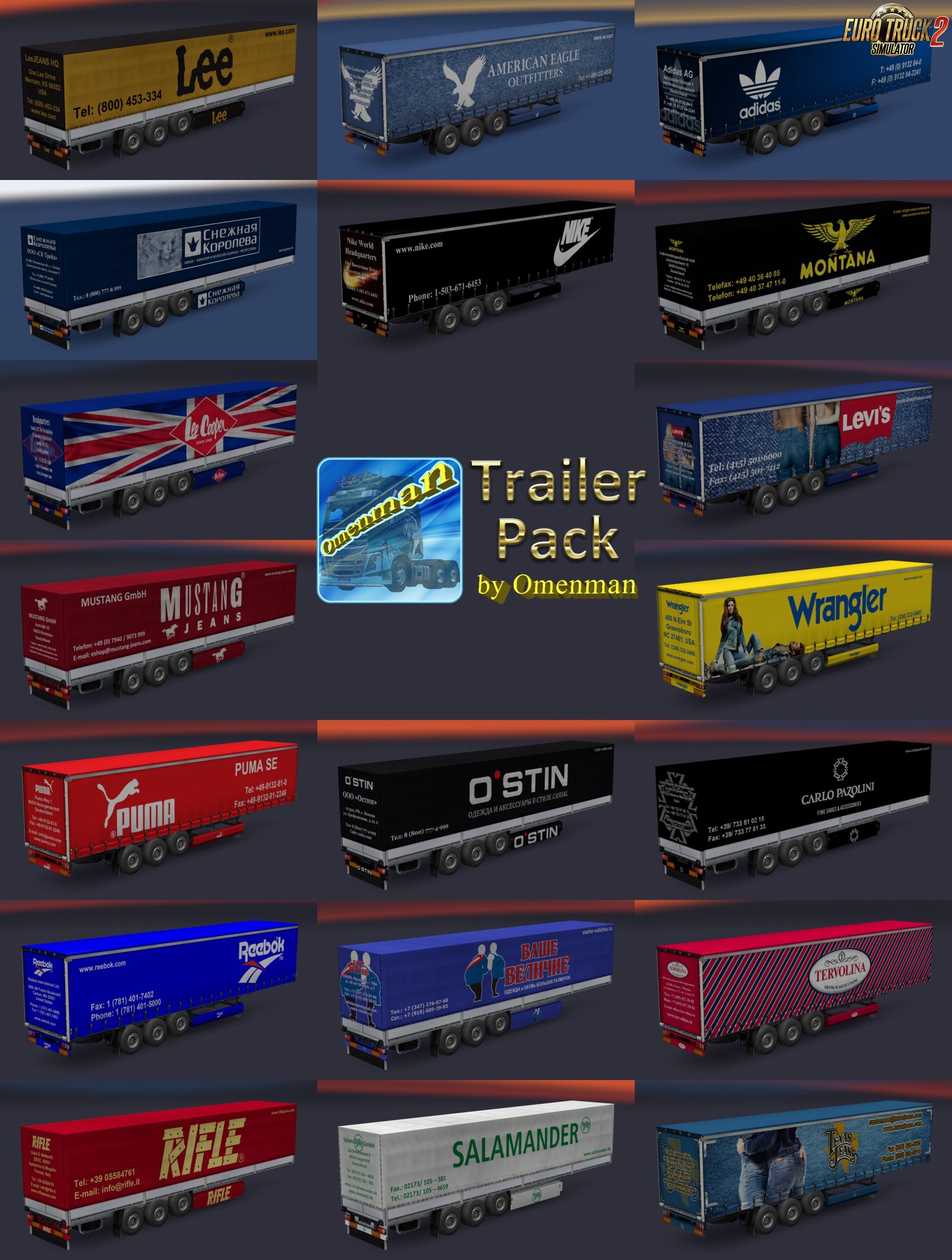Trailer Pack Clothing v.1.02.00 for Ets2