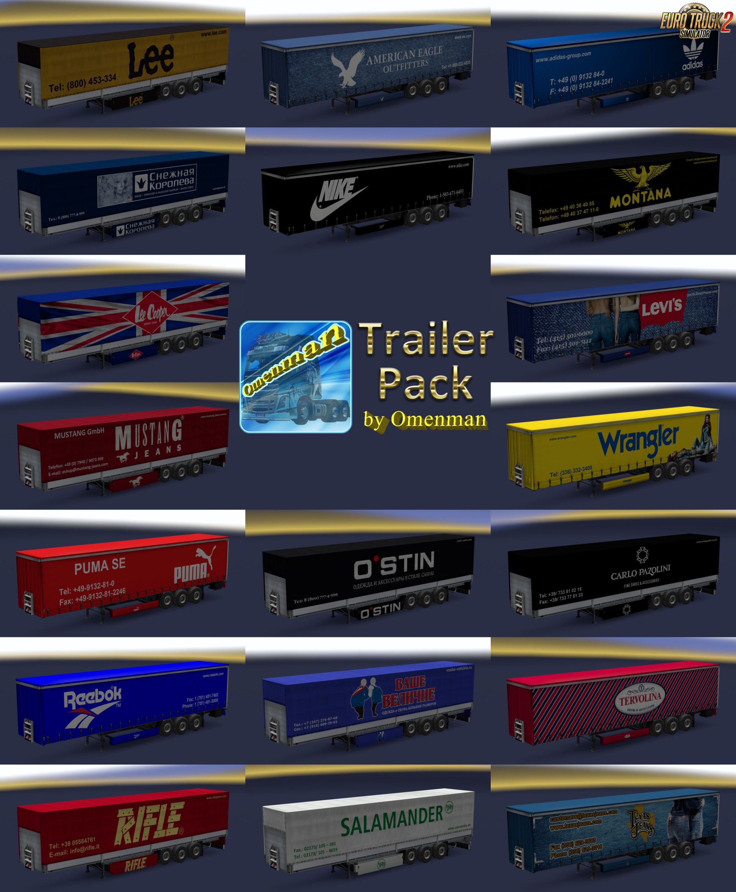 Trailer Pack Clothing v.1.02.00 for Ets2