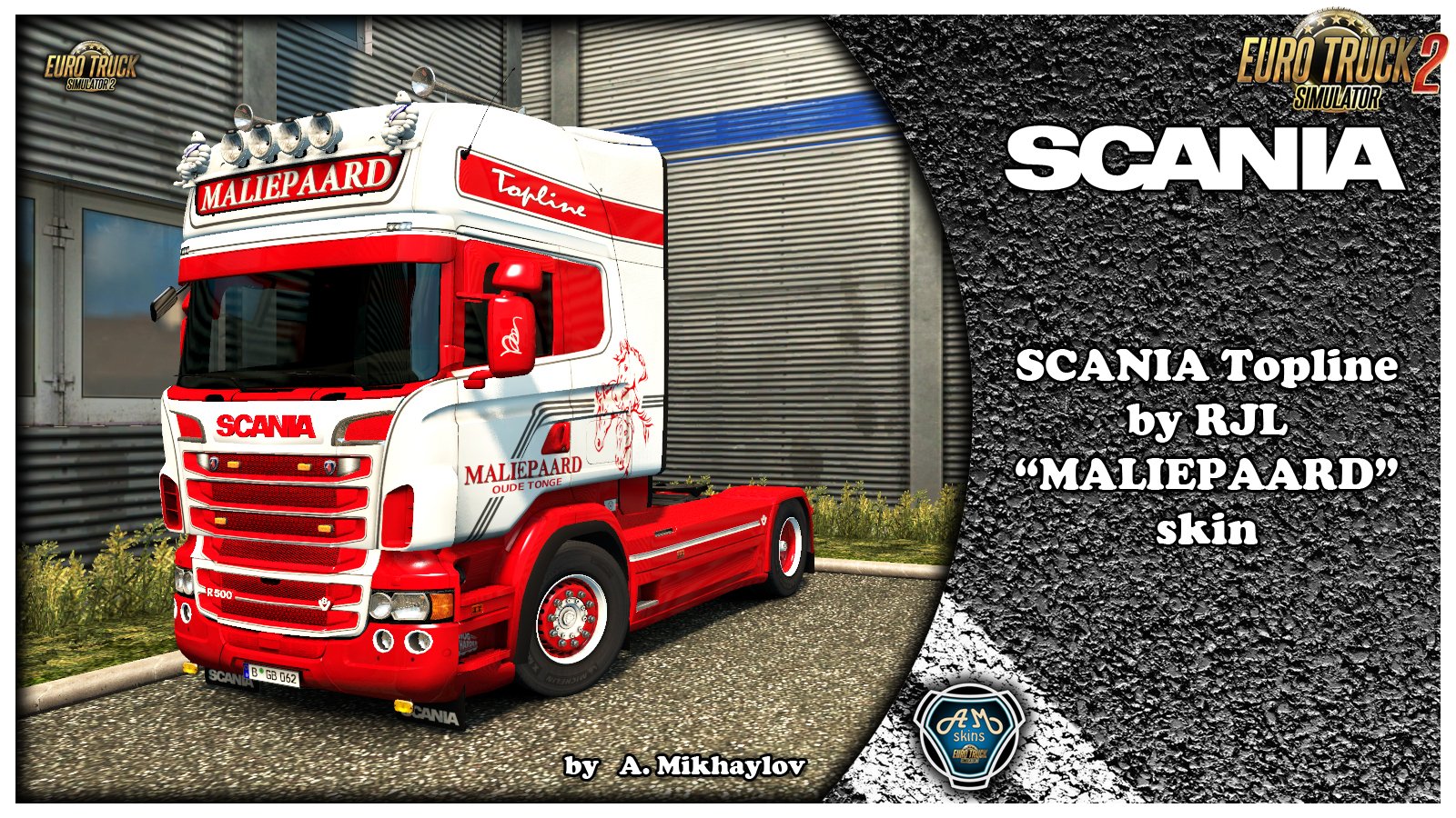 Scania Topline T-Series by RJL Maliepard Kit (Skin + Lightbox + Wheels) v1.0 (1.31.x)