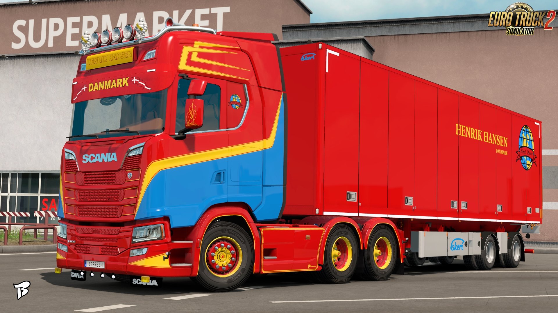 Henrik Hansen Combo Skin for Scania S Next Generation v1.0 by Bepreeh (1.31.x)