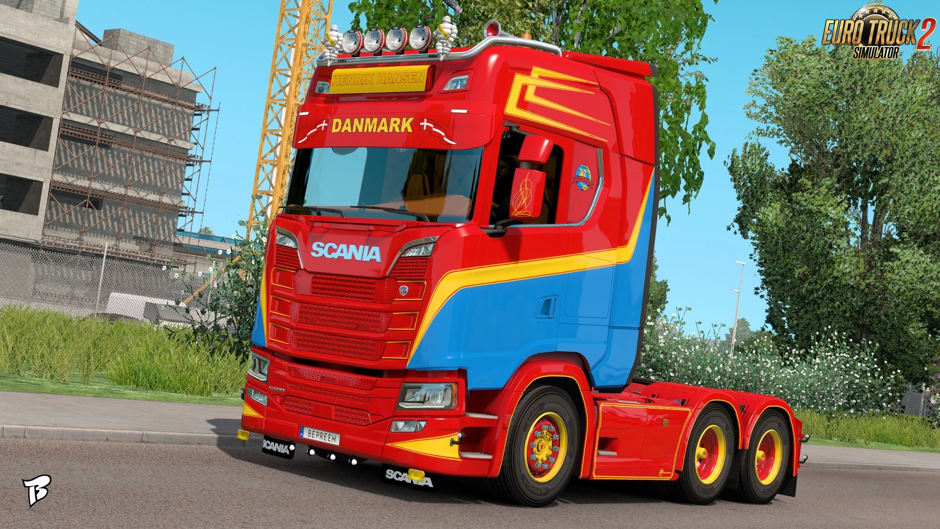 Henrik Hansen Combo Skin for Scania S Next Generation v1.0 by Bepreeh (1.31.x)