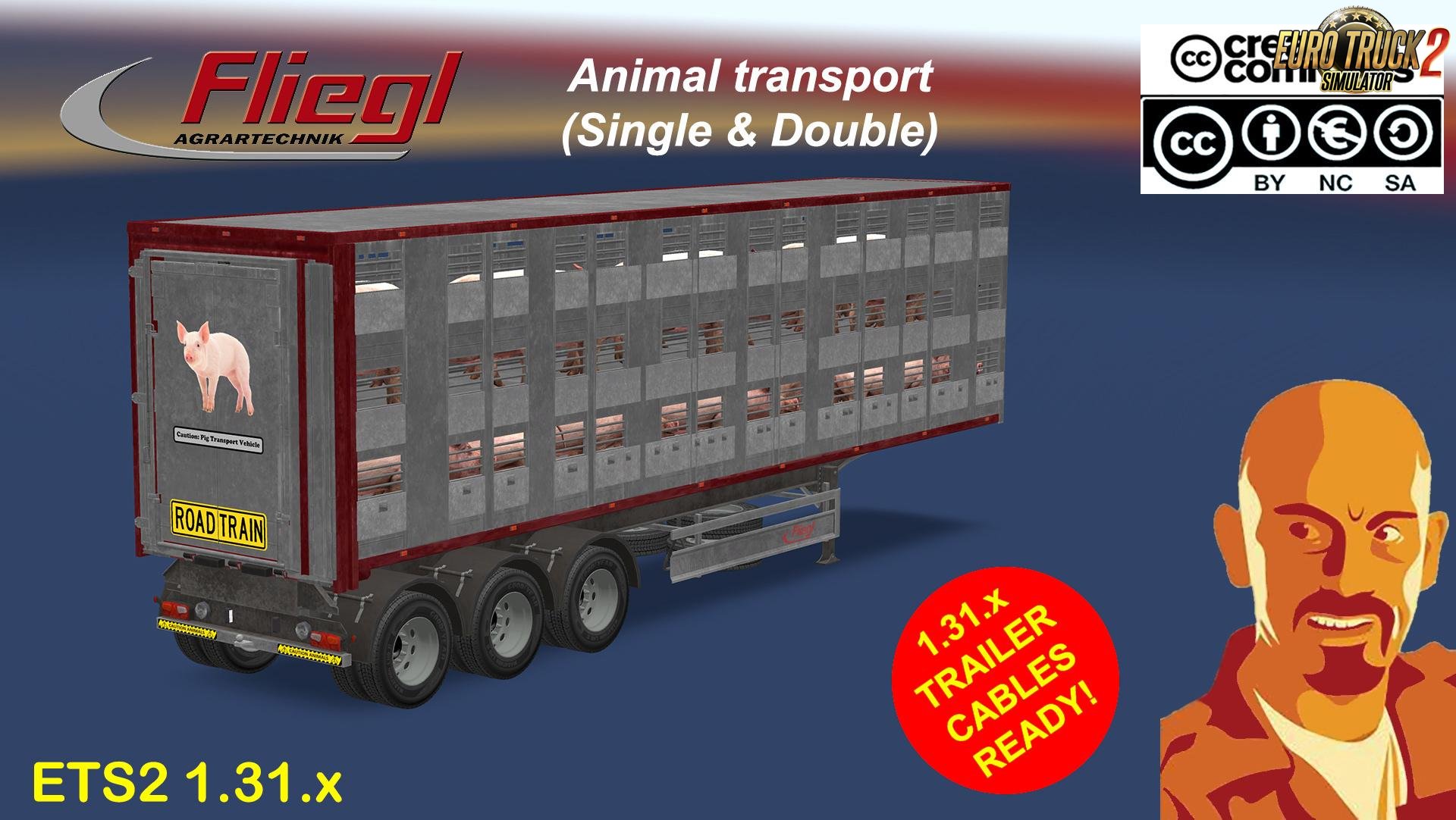 Fliegl Animals Trailer (Single & Double versions)