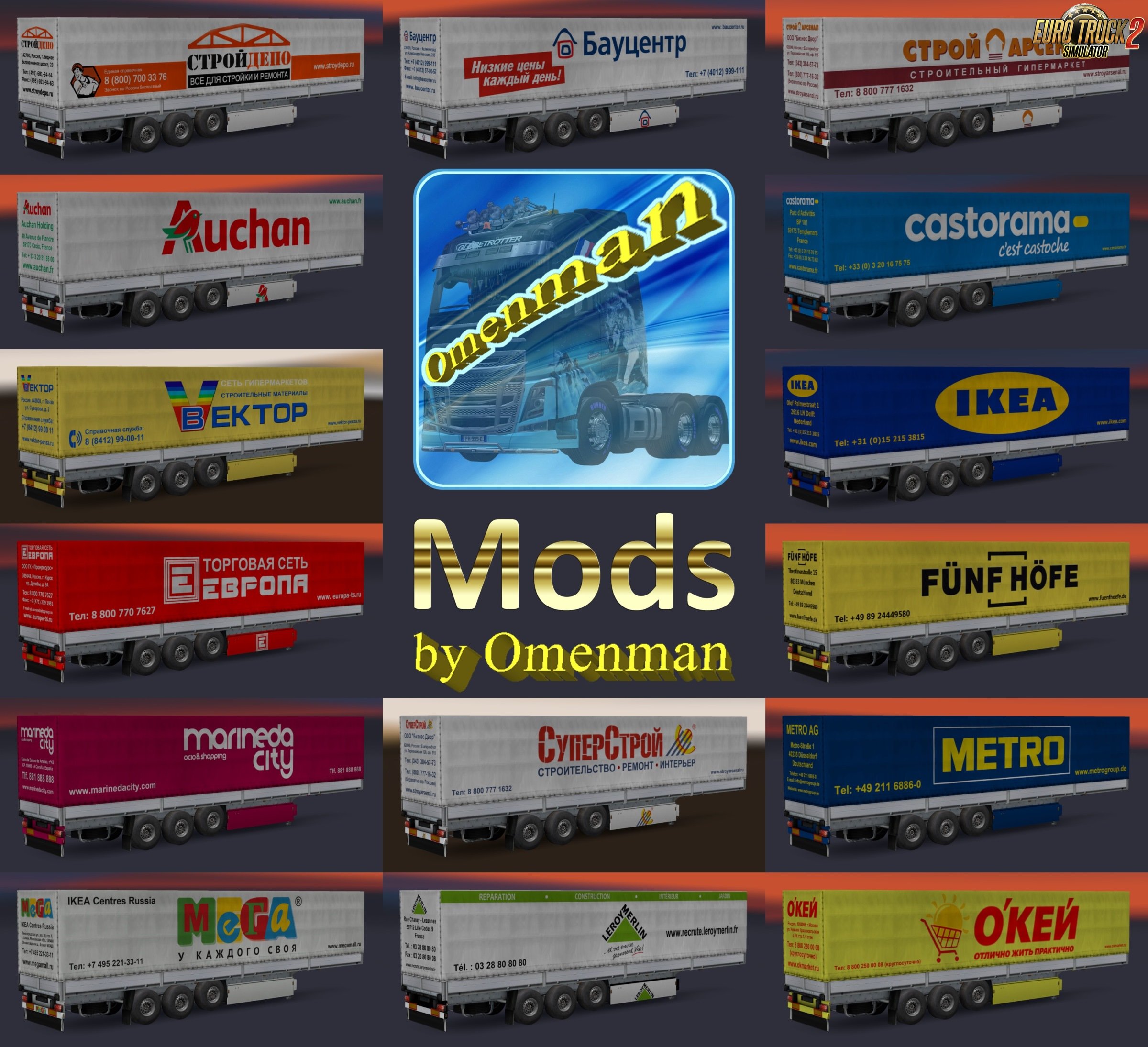 Trailer Pack Malls v1.01.00 by Omenman