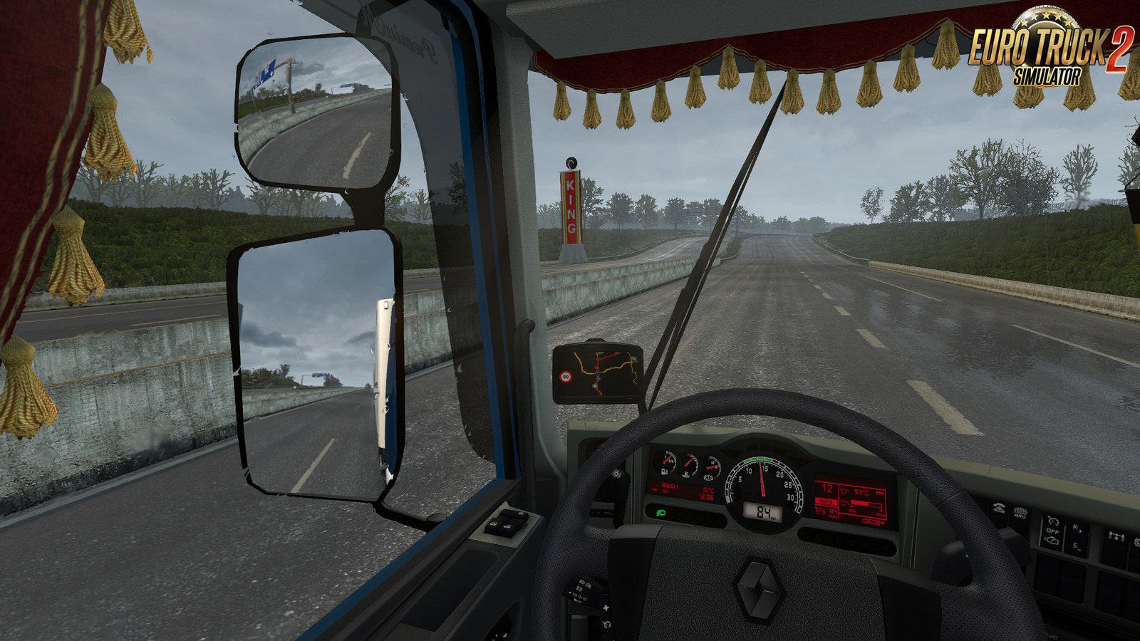 Renault Premium animated side curtains for Ets2