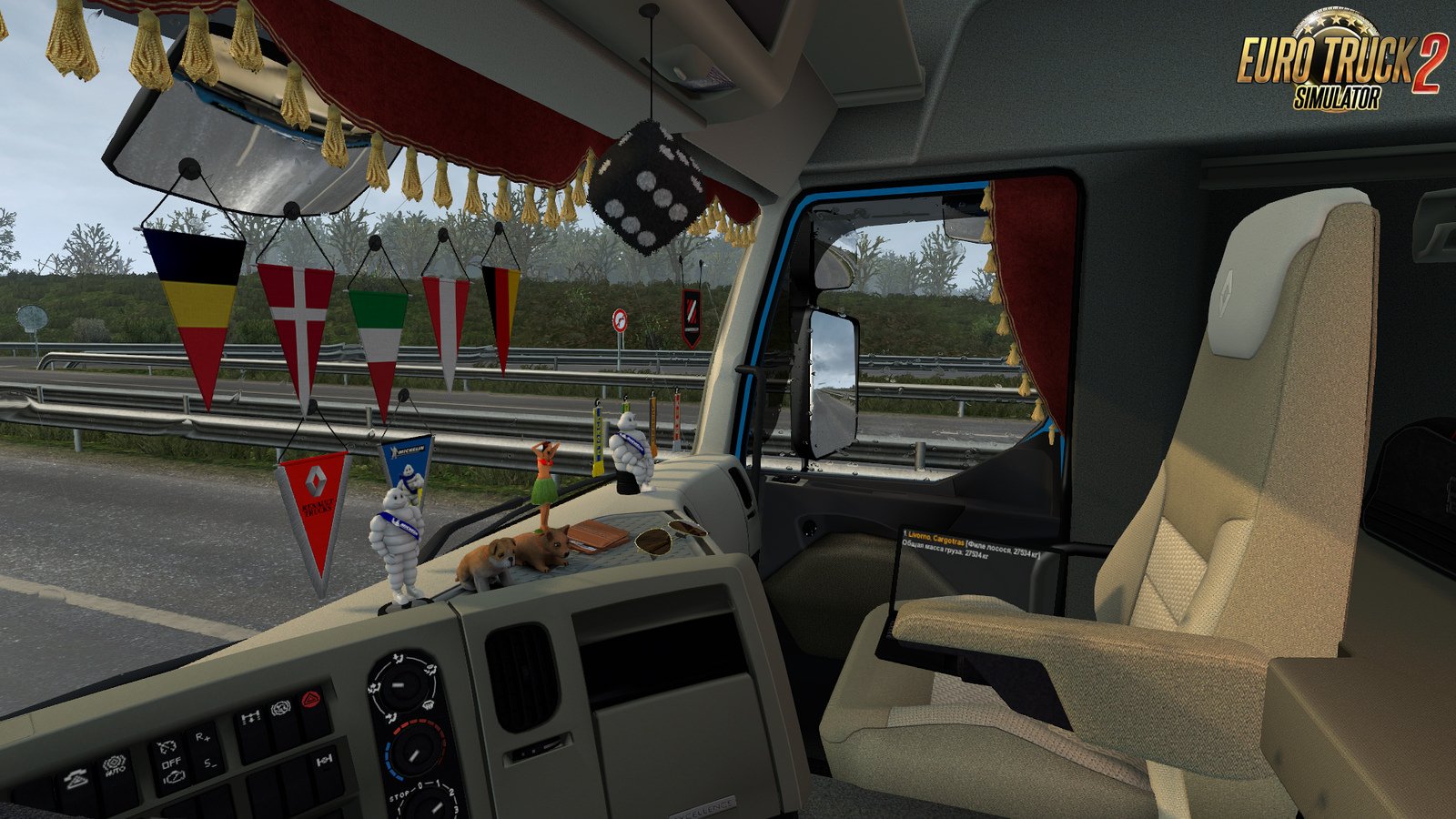 Side curtains for Renault Premium in Ets2