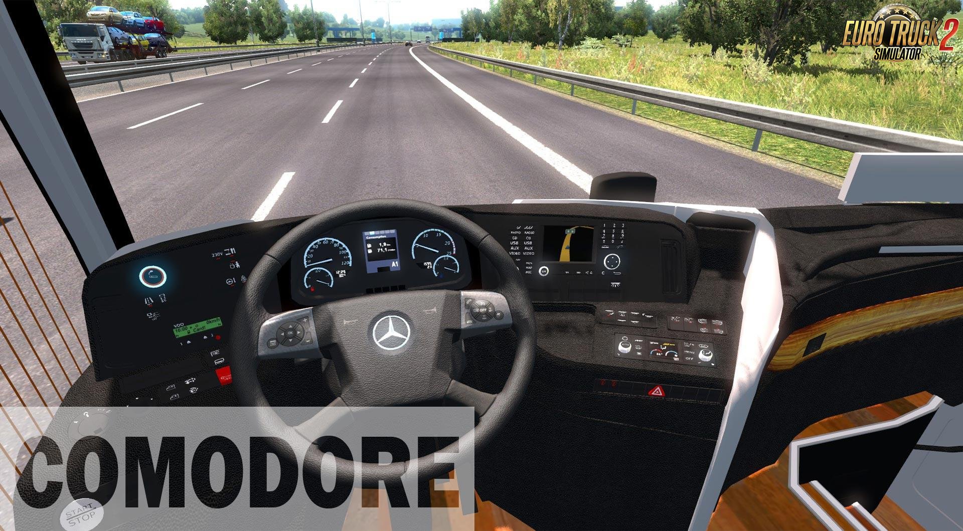 Mercedes Benz Tourismo 16-17 RHD 2018 + Interior v1.0 (1.32.x)