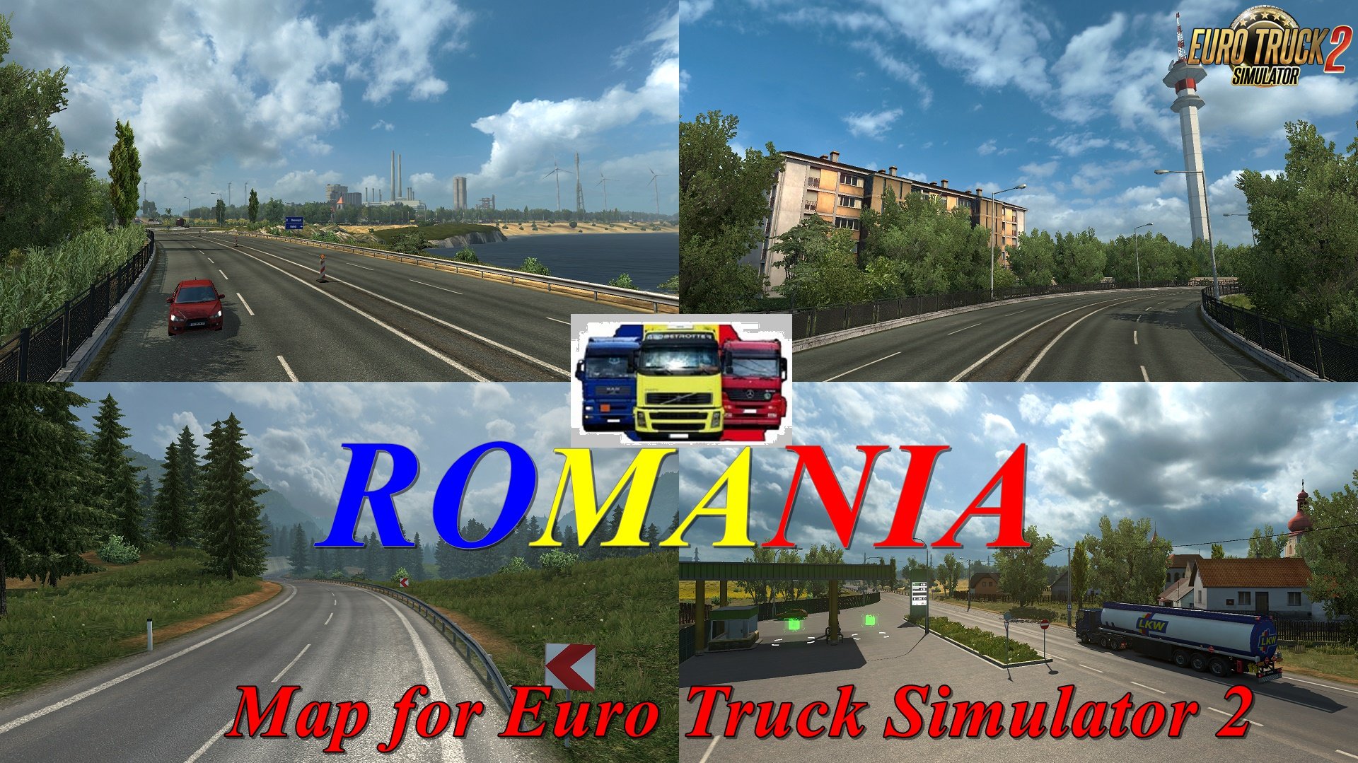 ROMANIA Map v1.1 by MIRFI (1.32.x) for ETS 2
