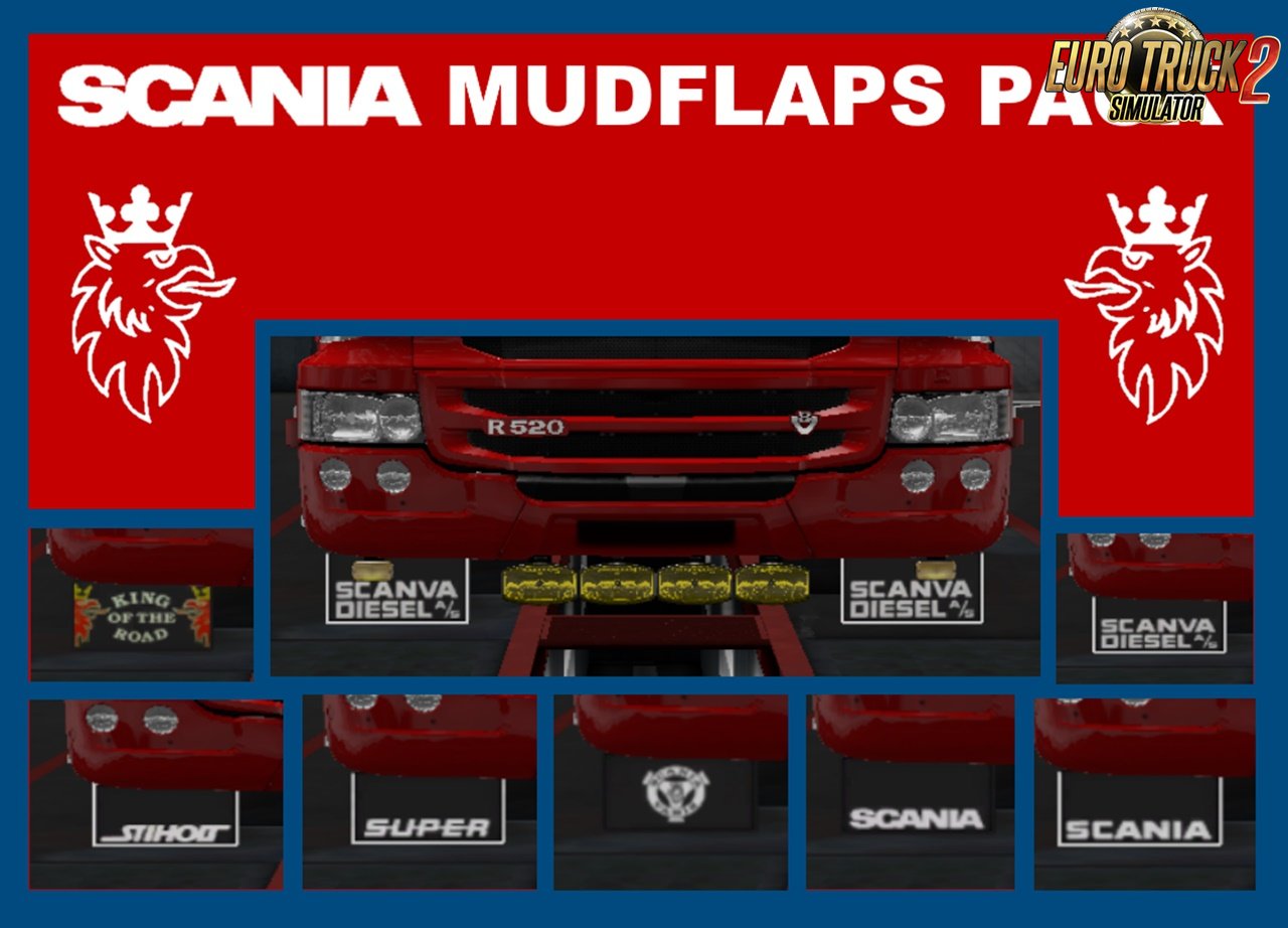 Scania Mudflaps Pack by LandyKieran for Ets2
