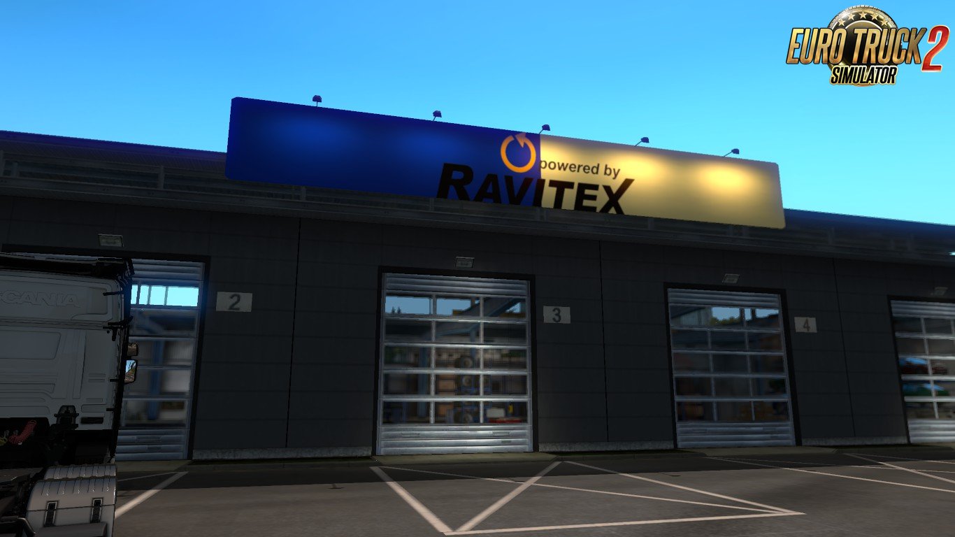 Ravitex Garage Logo Board for Ets2