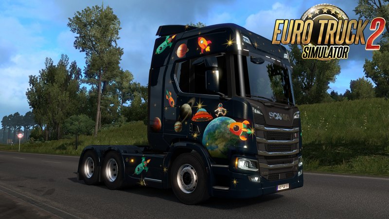 Space Paint Jobs Pack DLC for Euro Truck Simulator 2