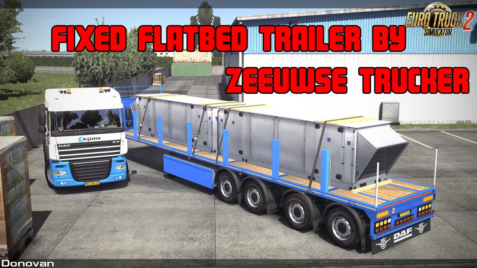 Fixed flatbed trailer by Zeeuwse T