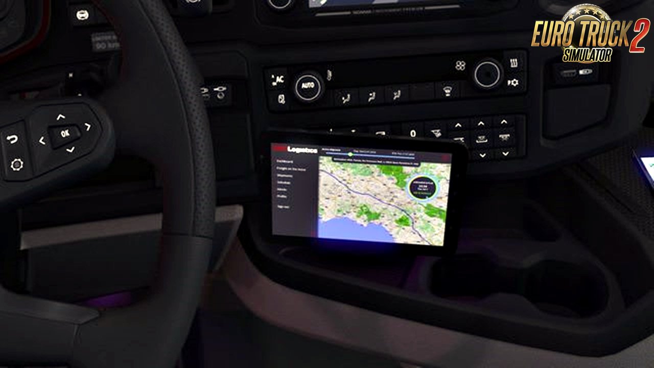 Alternative screen for SiSL's custom tablet in Ets2