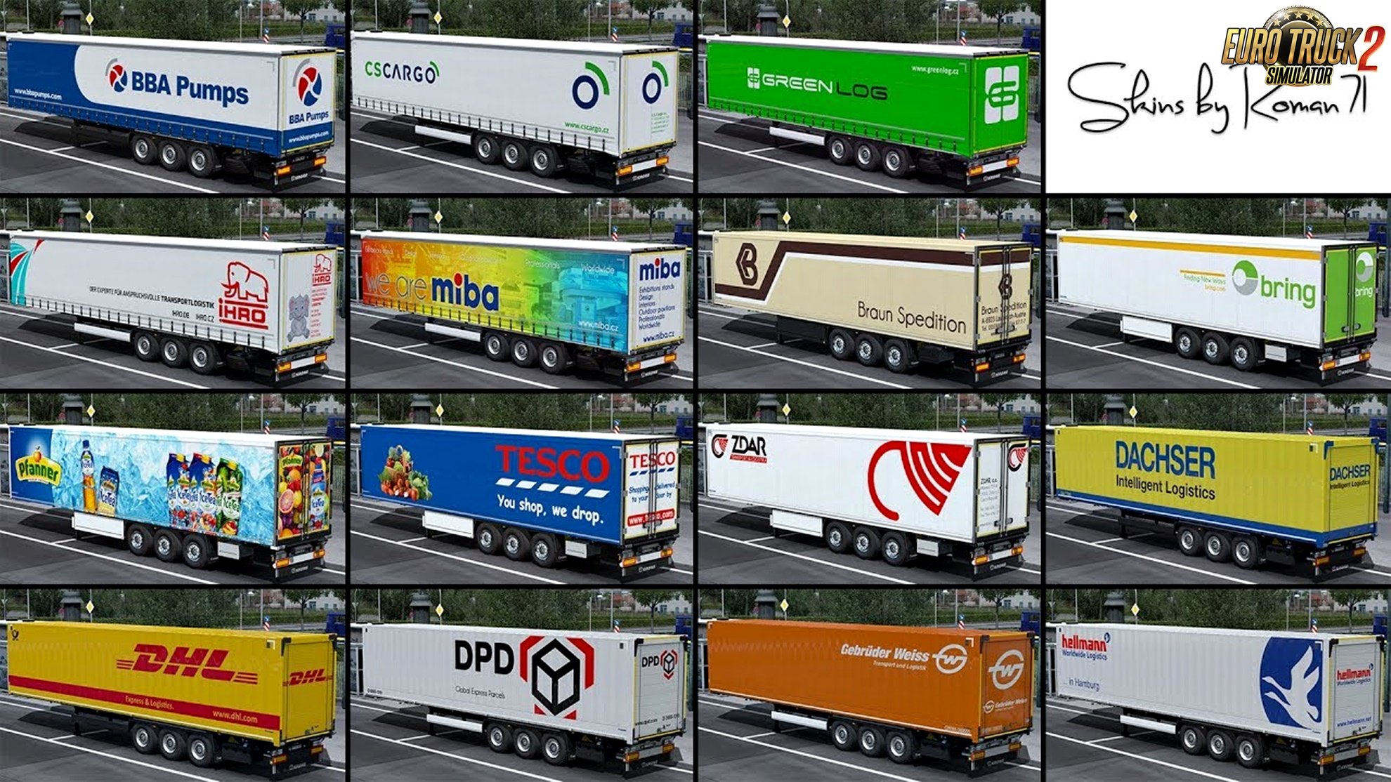 Krone DLC skin pack for Ets2