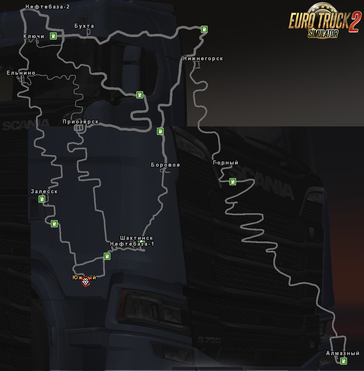 D2 Map v1.1 for Ets2 [1.32.x]