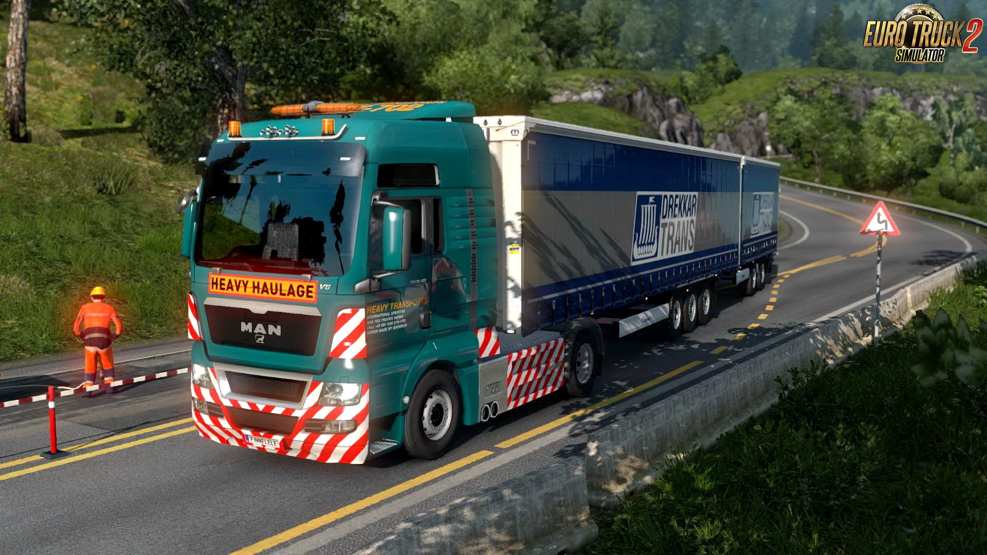 Heavy Haulage Skin for MAN TGX v1.0 (1.33.x)
