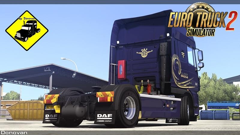 Dark-Blue Limited Edition Skin for DAF XF 105 v1.0 by Donovan (1.33.x)