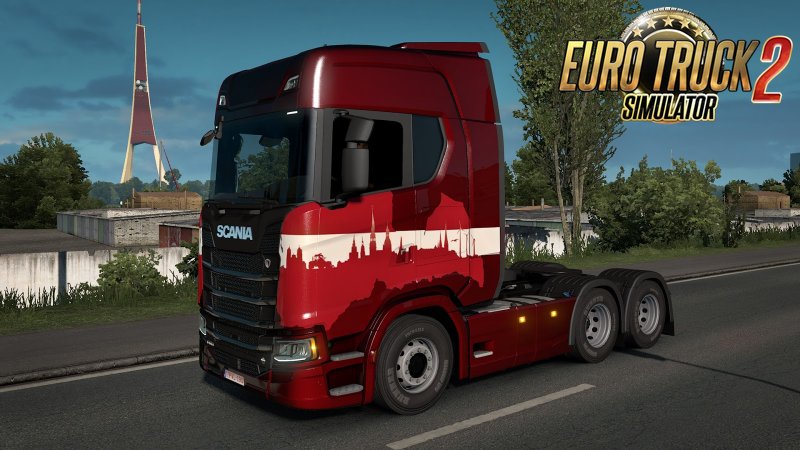 Baltic National Colors DLC for ETS2