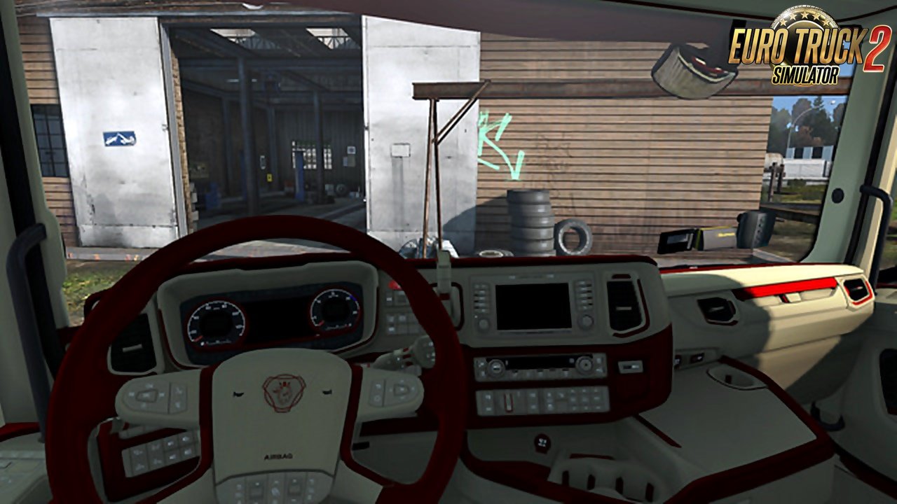 Scania 2016 S&R CMI Red Beige Interior