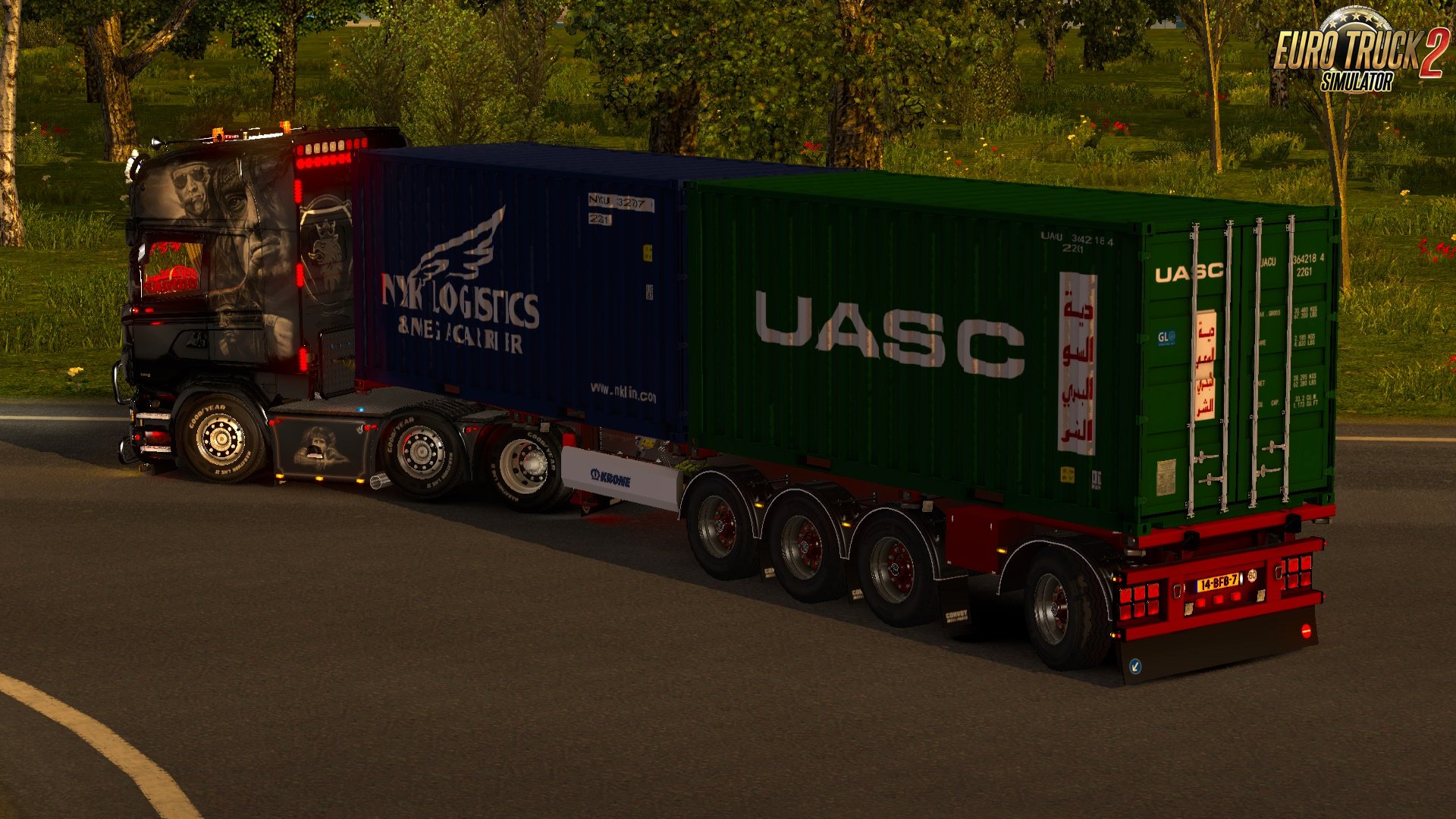 Krone 4 Axle Container Owned trailer By SMG [1.33.x]
