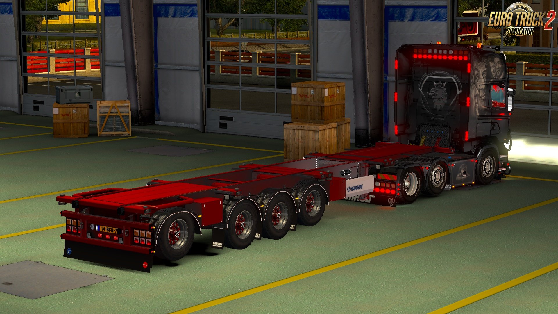 Krone 4 Axle Container Owned trailer By SMG [1.33.x]