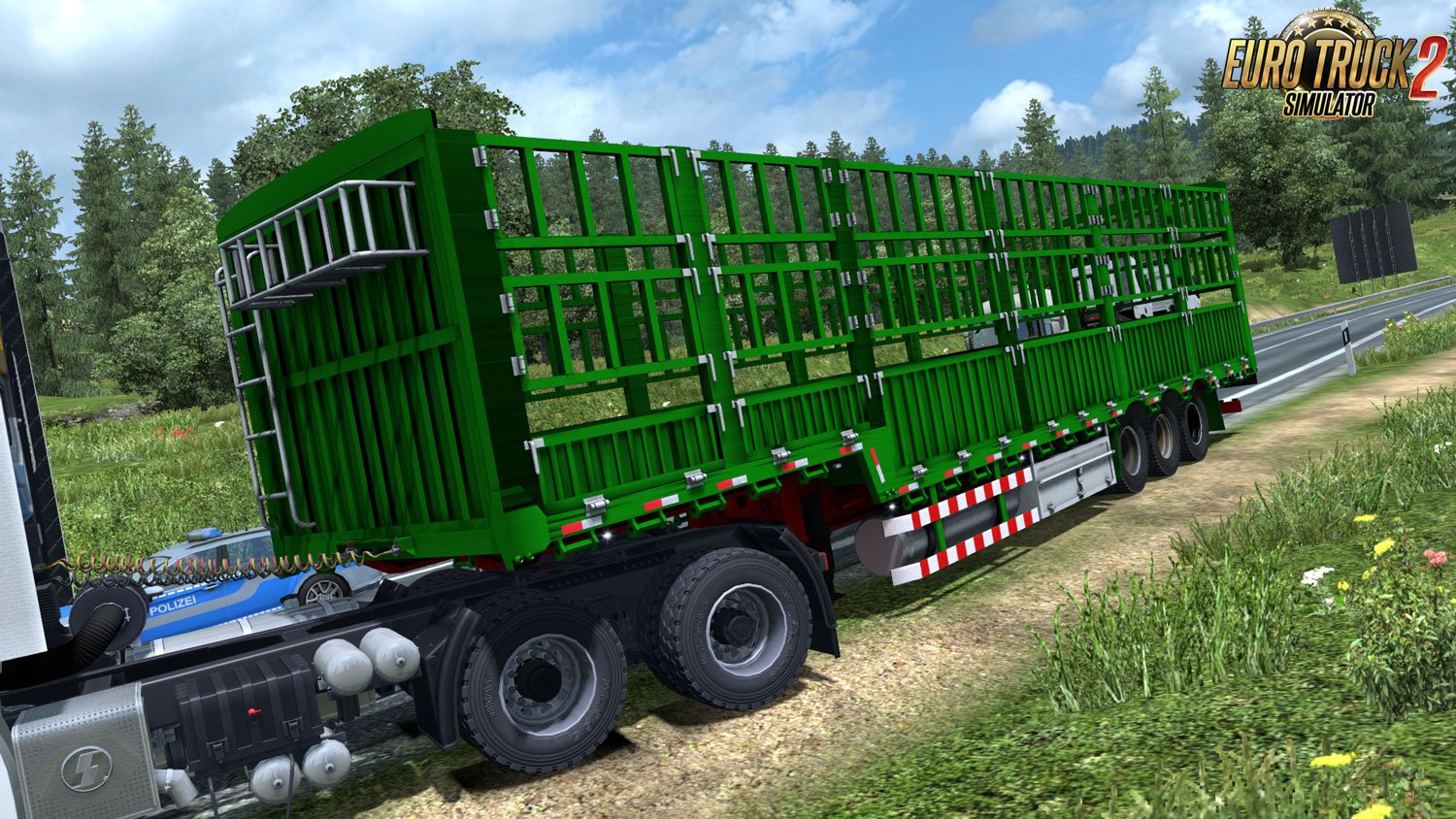 13.5 Meter High Bar Trailer for Ets2