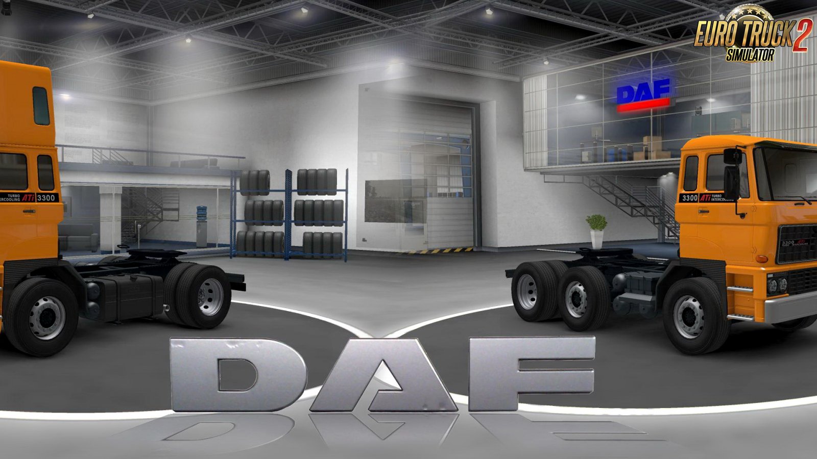 DAF F241 Series + Interior v1.1 by XBS (1.34.x)
