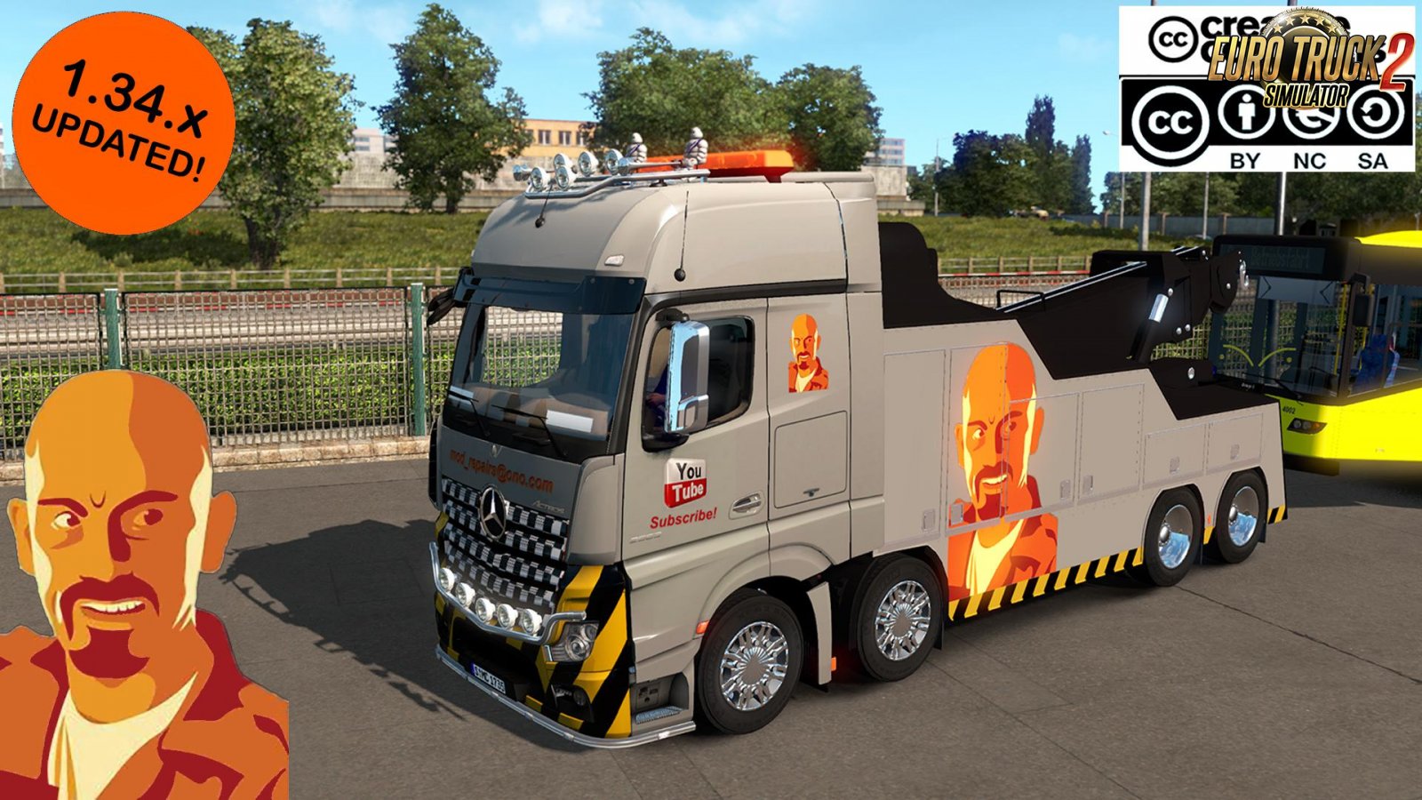 Custom Skin for Mercedes Benz MP IV Crane Truck