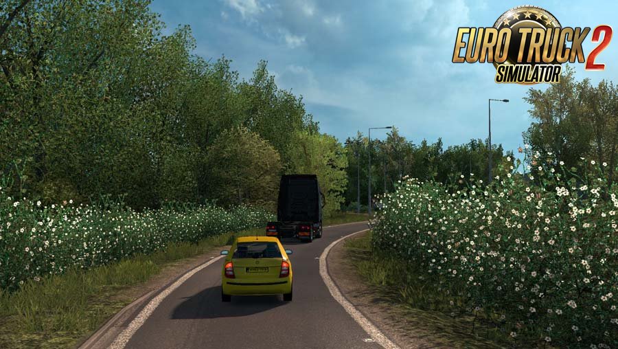 Spring Graphics / Weather Mod v6.1 by Grimes (1.55.x) for ETS2