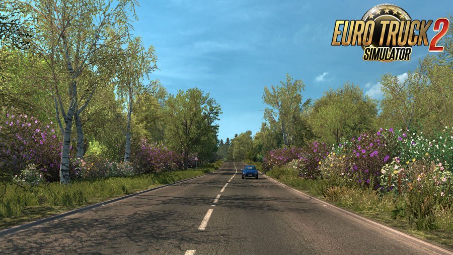 Spring Graphics / Weather Mod v5.0 by Grimes (1.46.x) for ETS2