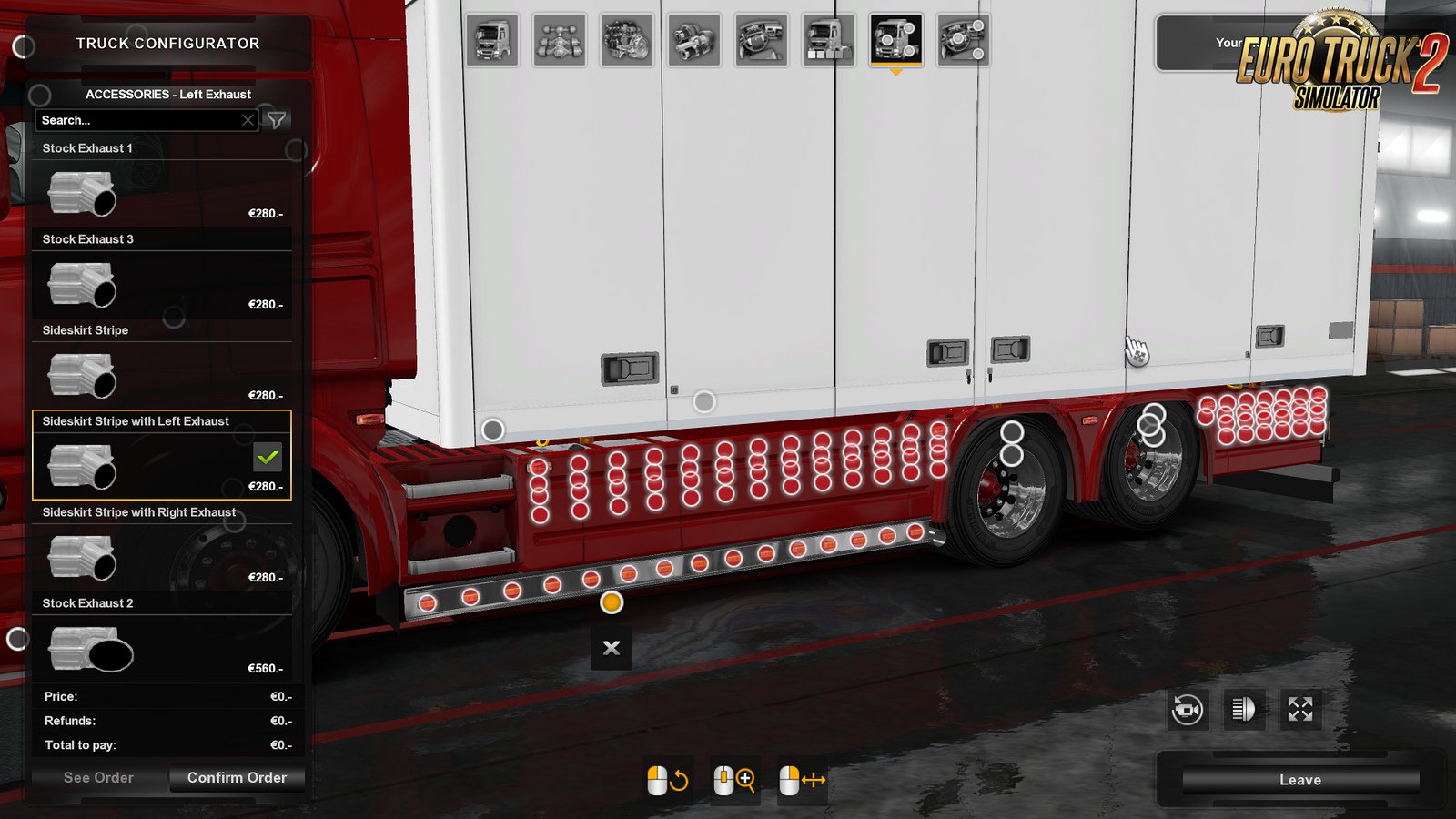 Accessories Pack for Tandem addon for RJL by Kast for Ets2