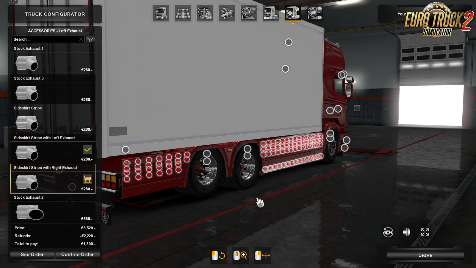 Accessories Pack for Tandem addon for RJL by Kast for Ets2
