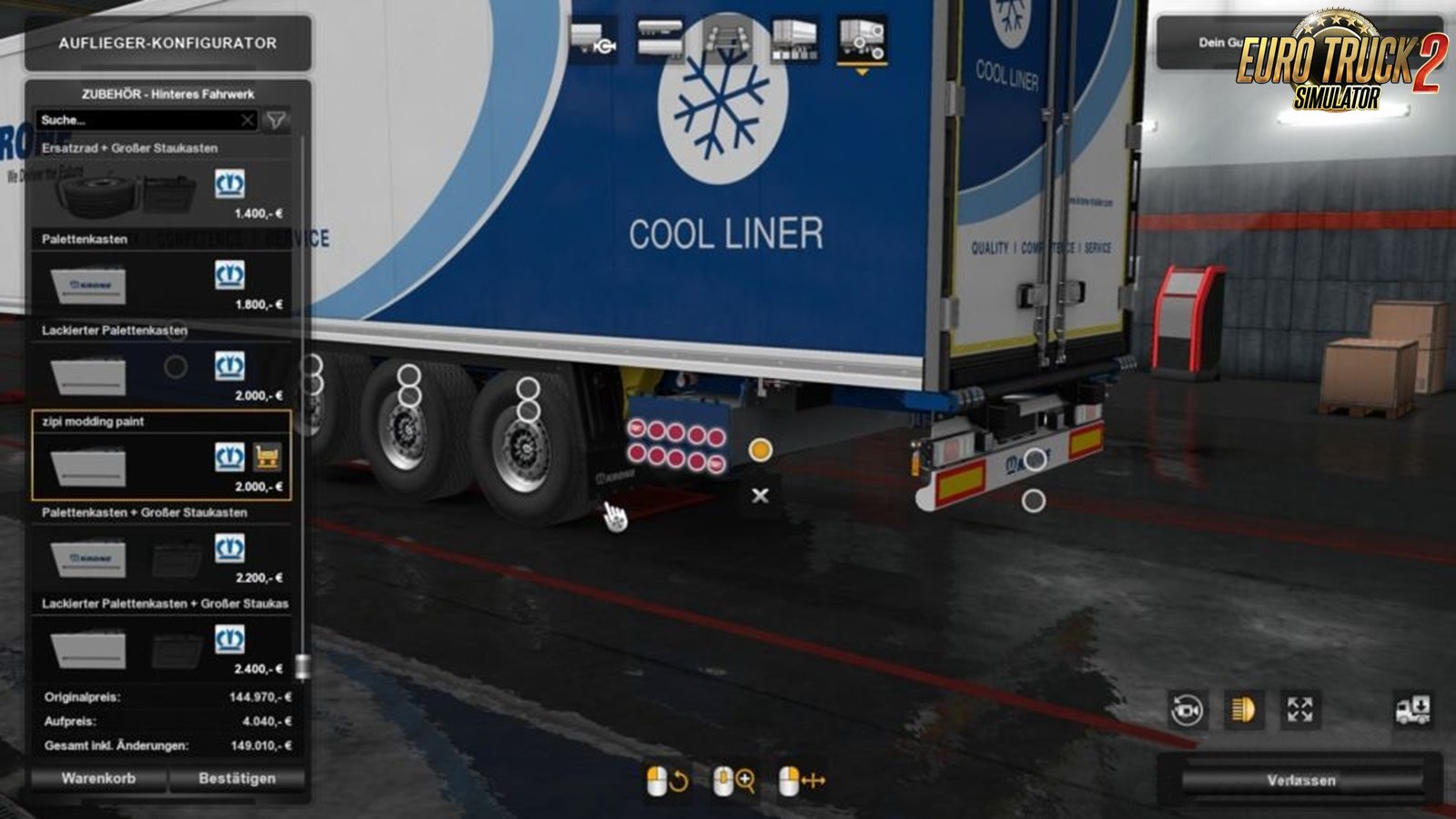 Slots for KRONE Trailers v0.05 in Ets2