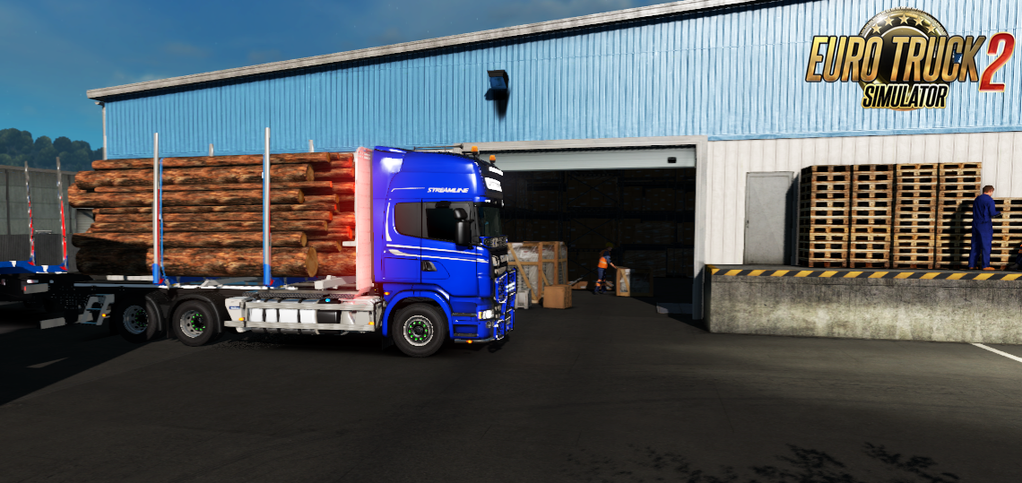 JYKI Timber Tandem Trailer v1.2 for Ets2