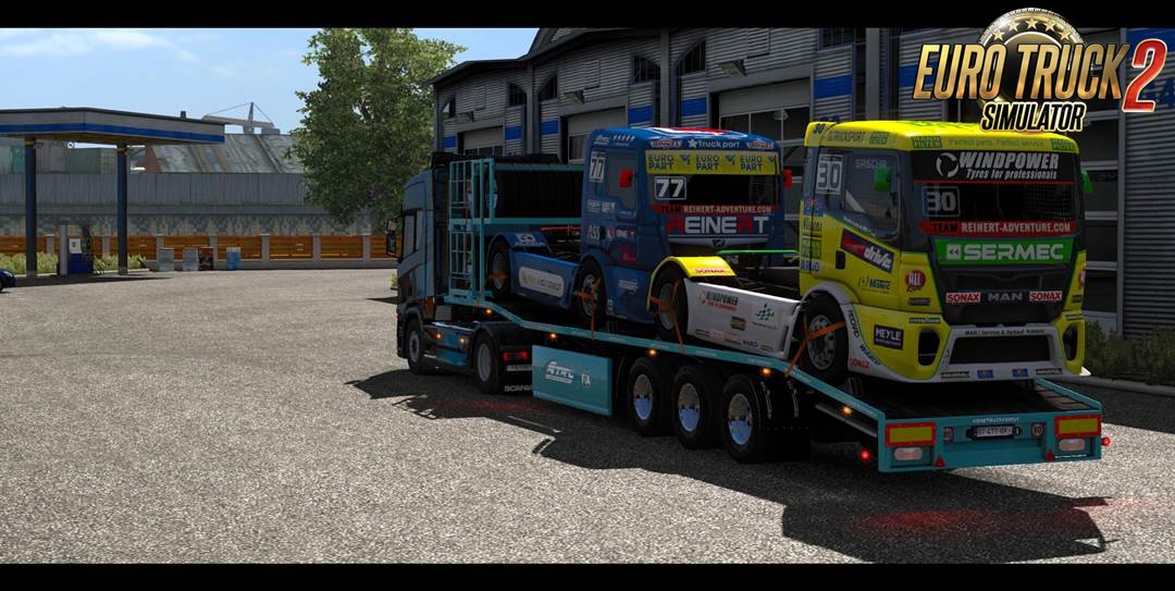 Trailer Truck Racing Transporter for Ets2
