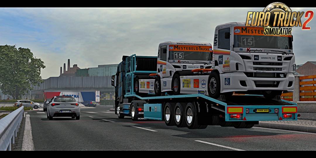 Trailer Truck Racing Transporter for Ets2