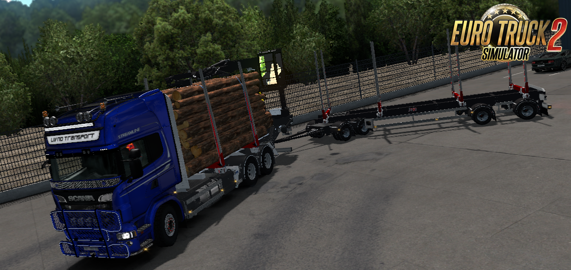 JYKI Timber Tandem Trailer v1.3.1 for Ets2