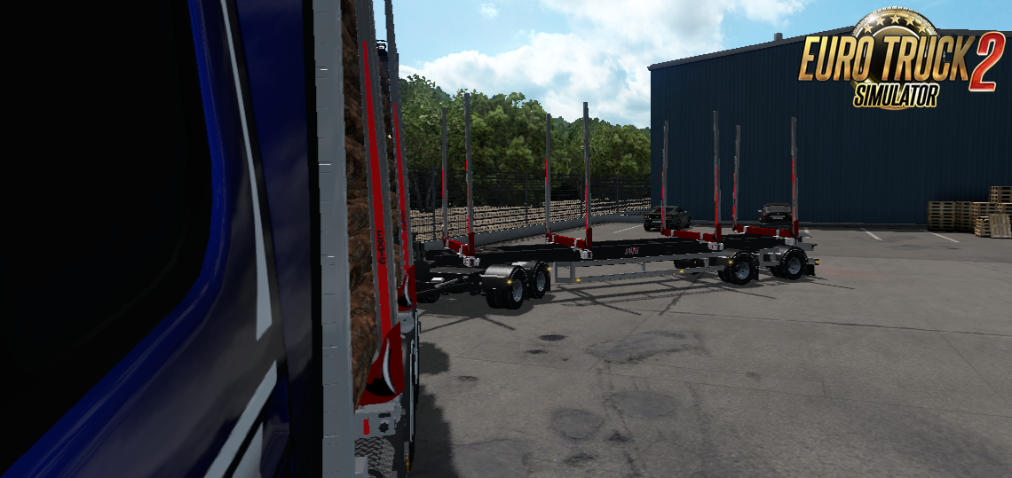 JYKI Timber Tandem Trailer v1.3.1 for Ets2